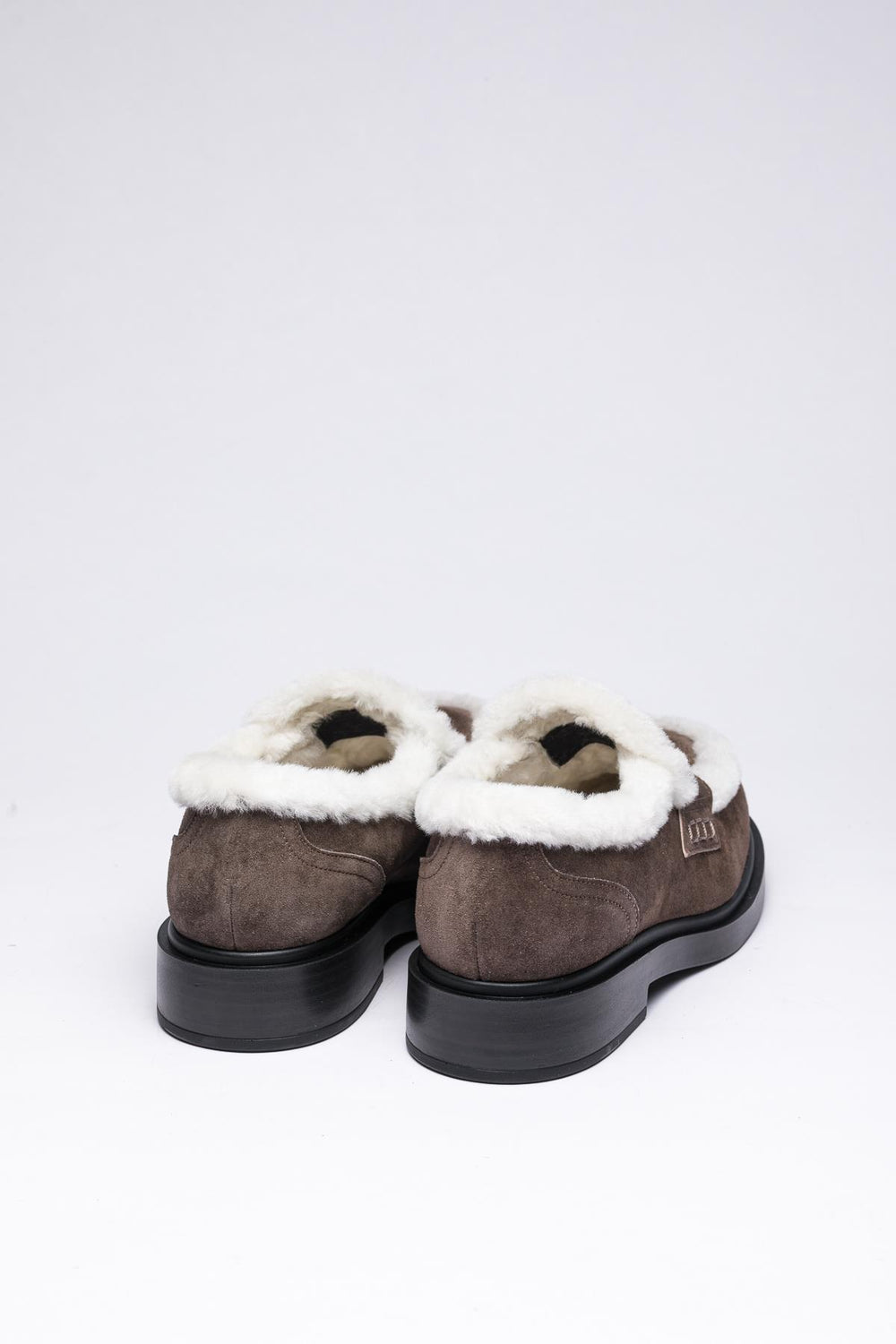 Gri Süet Deri Loafer