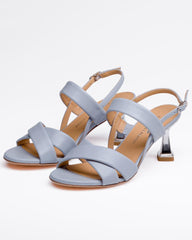Bebek Mavisi Deri Stiletto