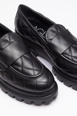 Siyah Deri Loafer