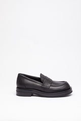 Siyah Deri Loafer