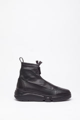Siyah Deri Sneakers Bot