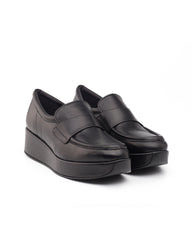 Siyah Deri Loafer