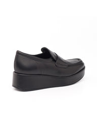 Siyah Deri Loafer