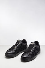 Siyah Renkli Deri Sneaker