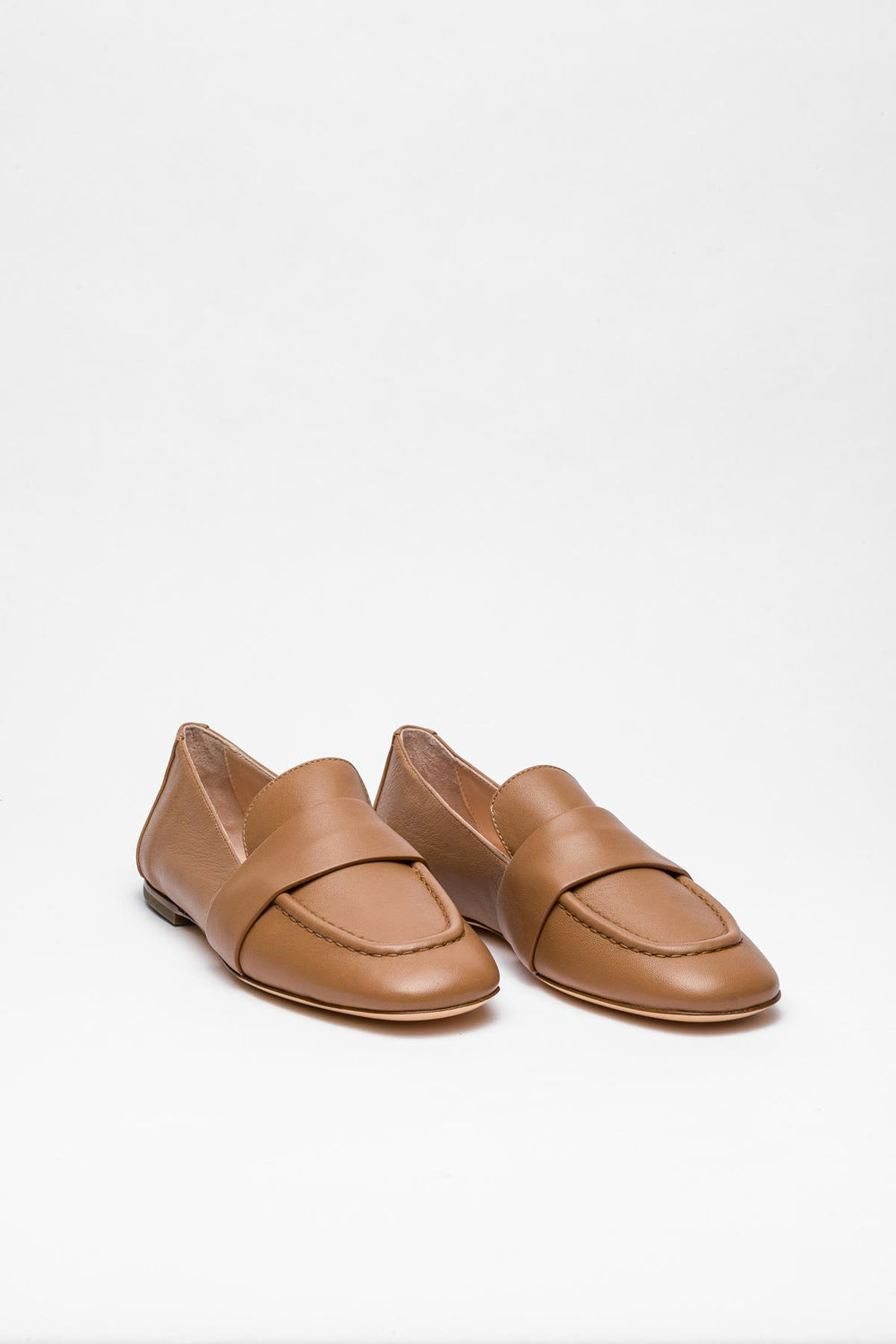 Karamel Renkli Deri Loafer