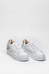 Beyaz Renkli Deri Sneaker