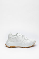 Beyaz Renkli Deri Sneaker