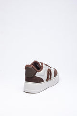 Krem Rengi Kürklü Sneaker
