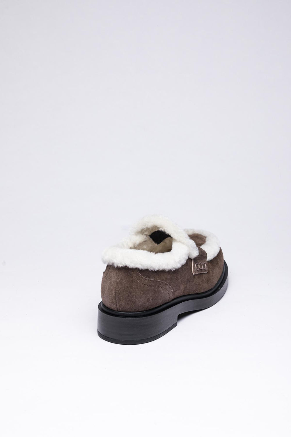 Gri Süet Deri Loafer
