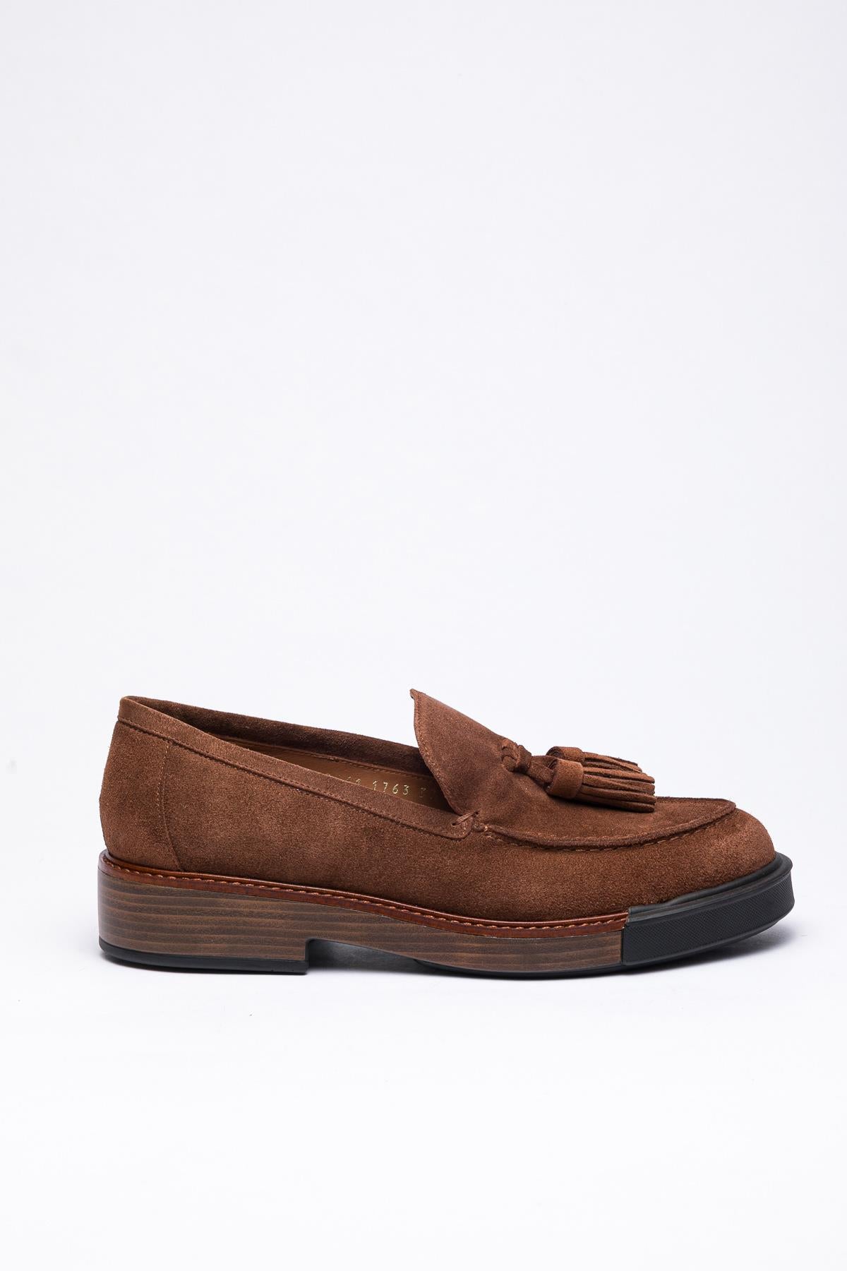 Kahverengi Süet Loafer