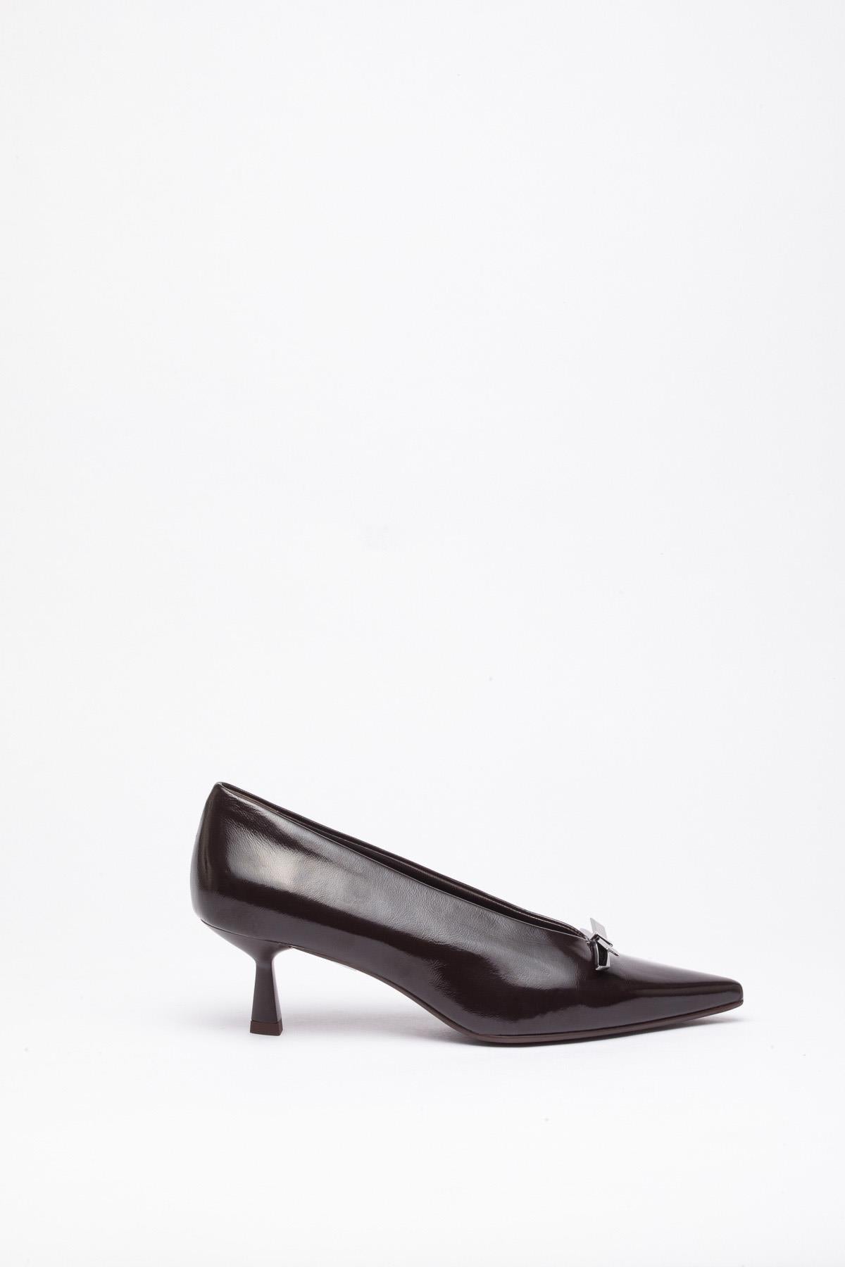 Kahve Stiletto Ayakkabı
