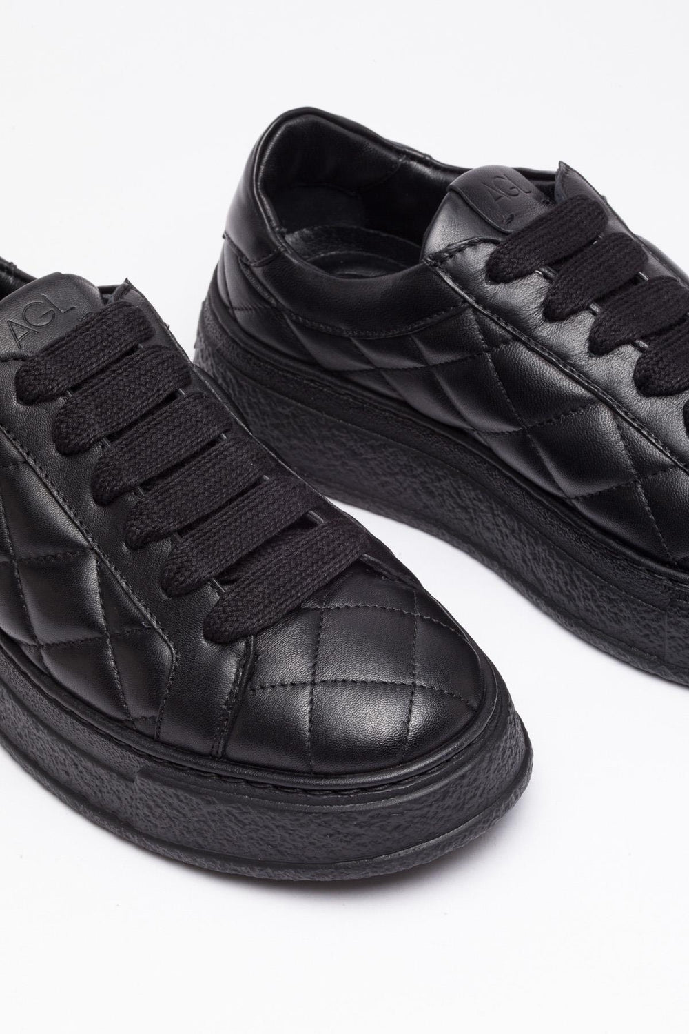 Siyah Deri Sneakers