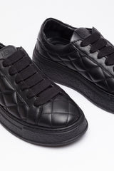 Siyah Deri Sneakers