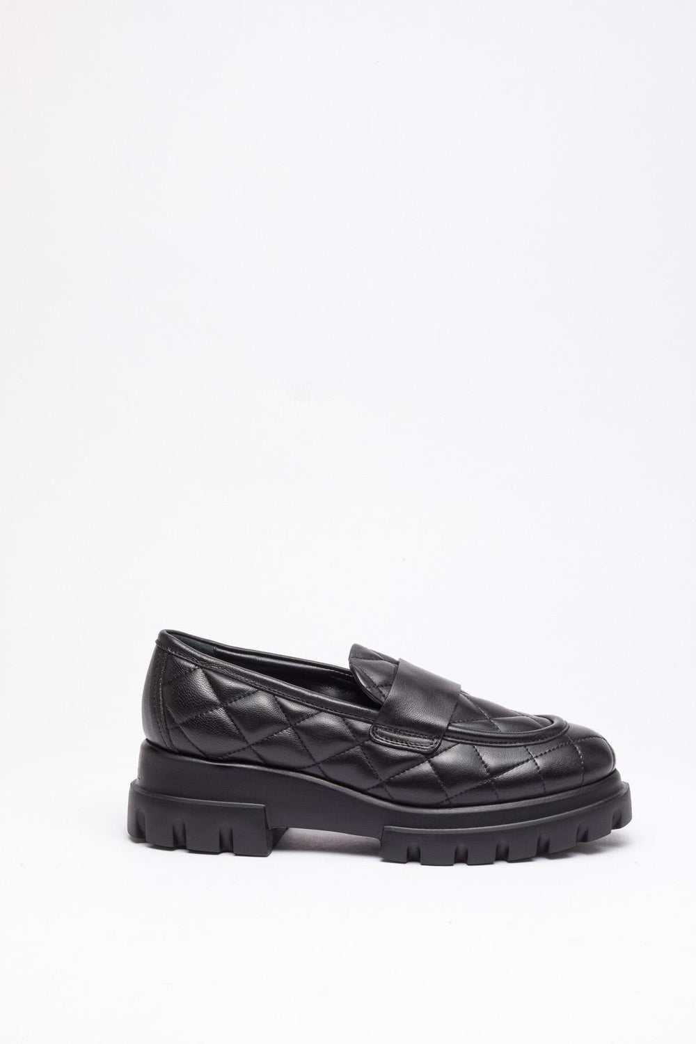 Siyah Deri Loafer