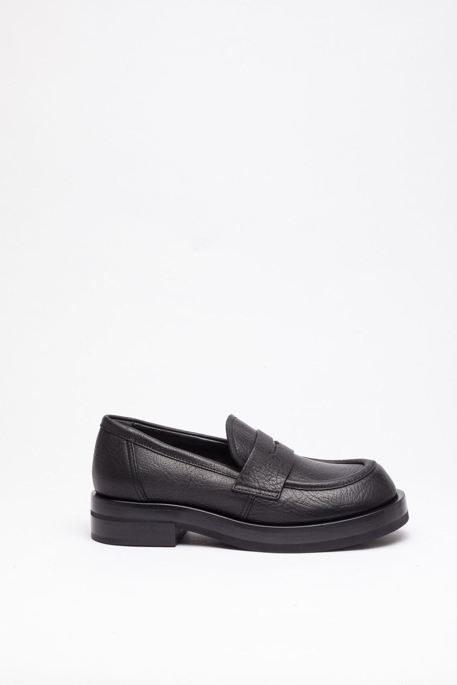 Siyah Deri Loafer
