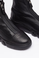 Siyah Deri Sneakers Bot