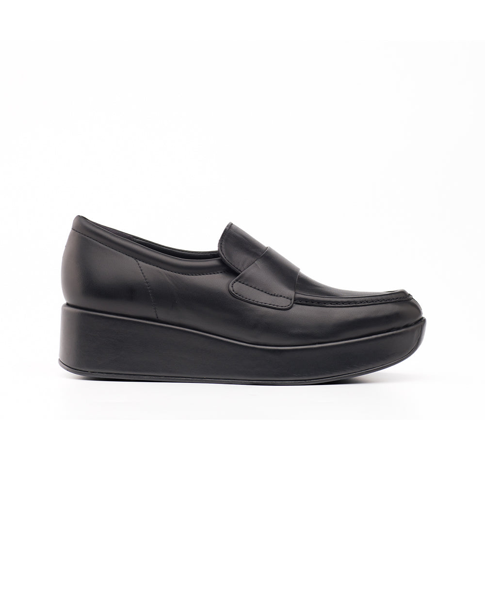 Siyah Deri Loafer