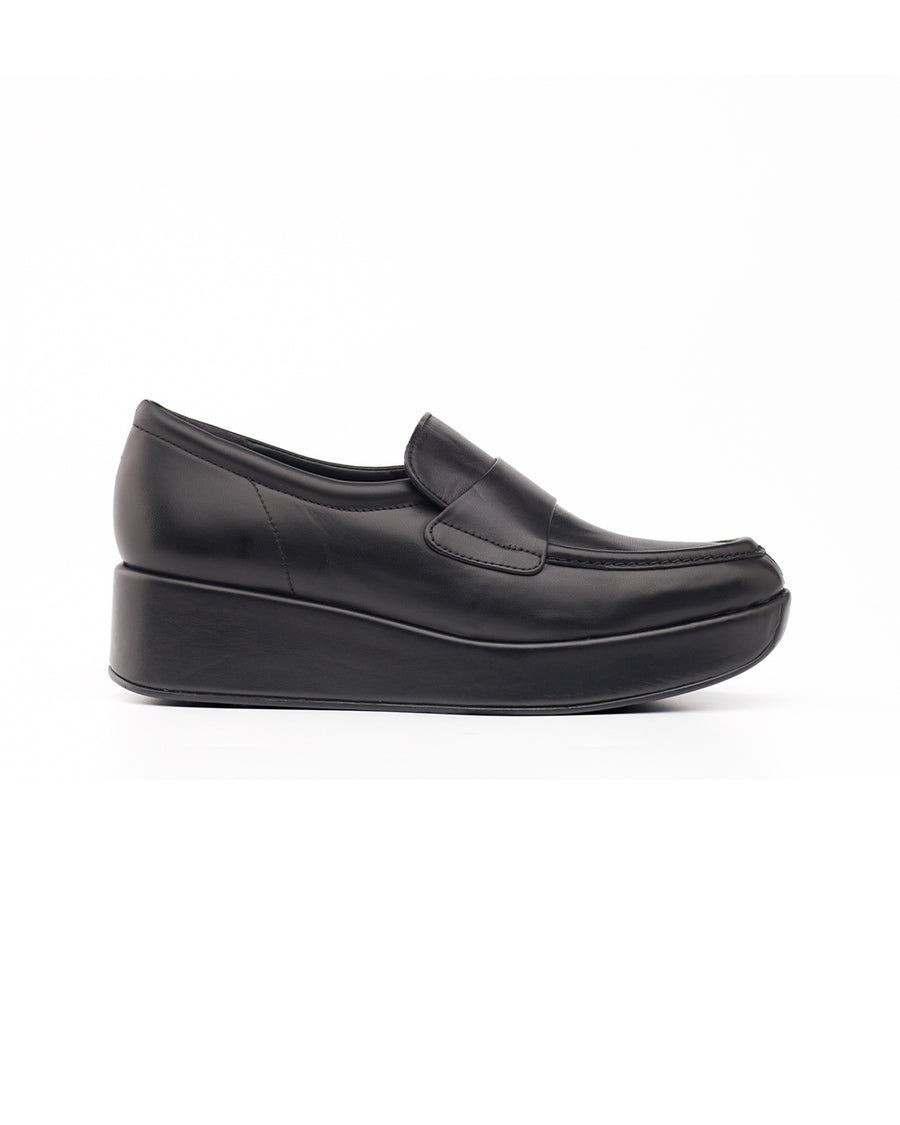 Siyah Deri Loafer