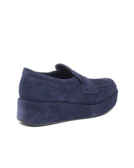 Lacivert Süet Loafer