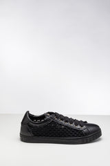 Siyah Renkli Deri Sneaker