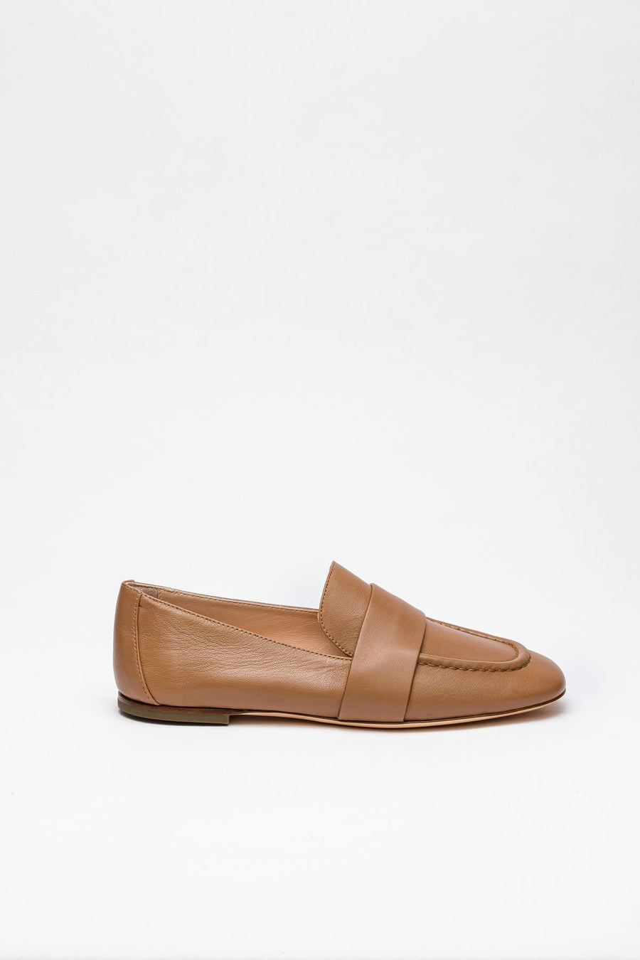 Karamel Renkli Deri Loafer