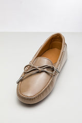 Bej Rengi Deri Loafer