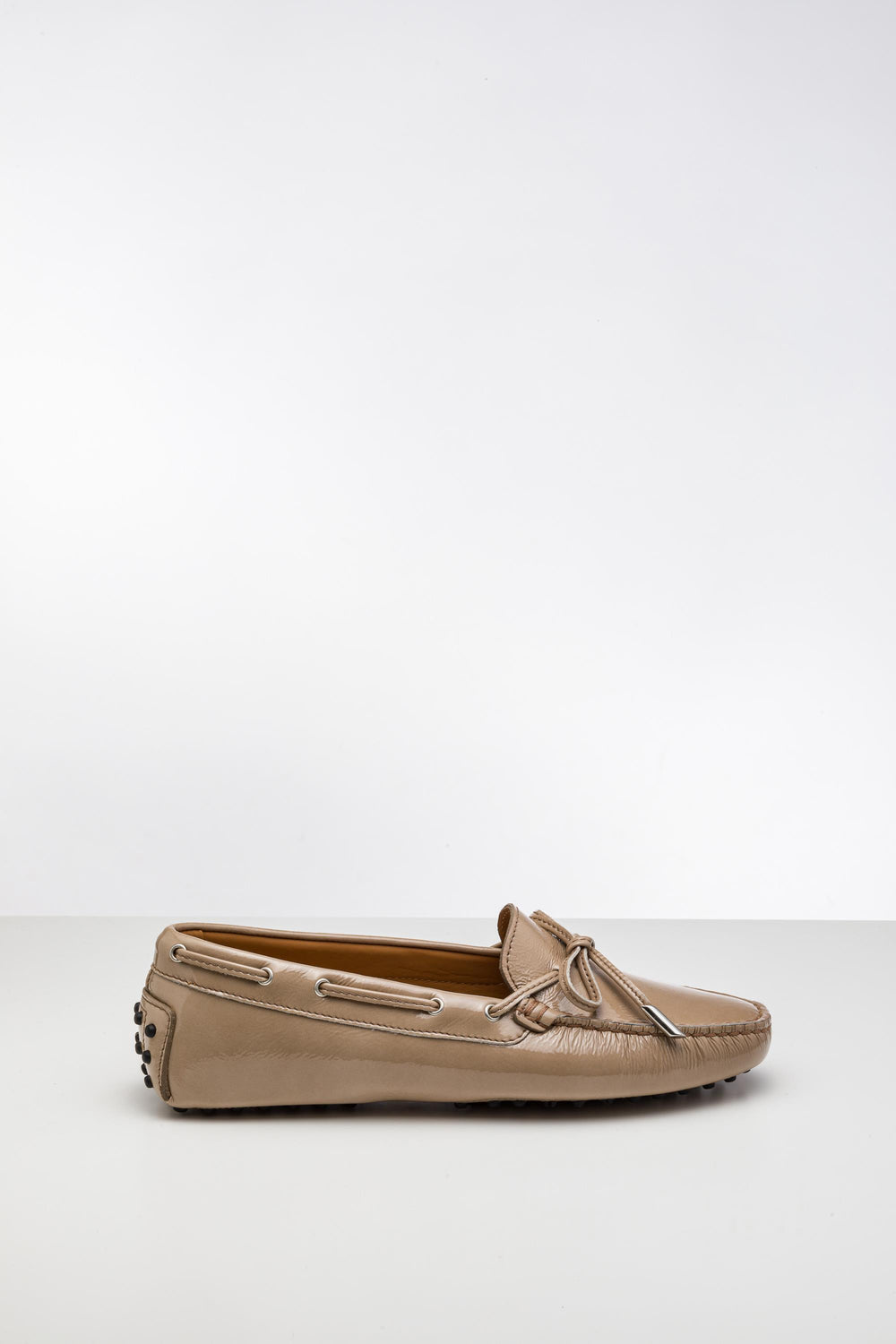 Bej Rengi Deri Loafer