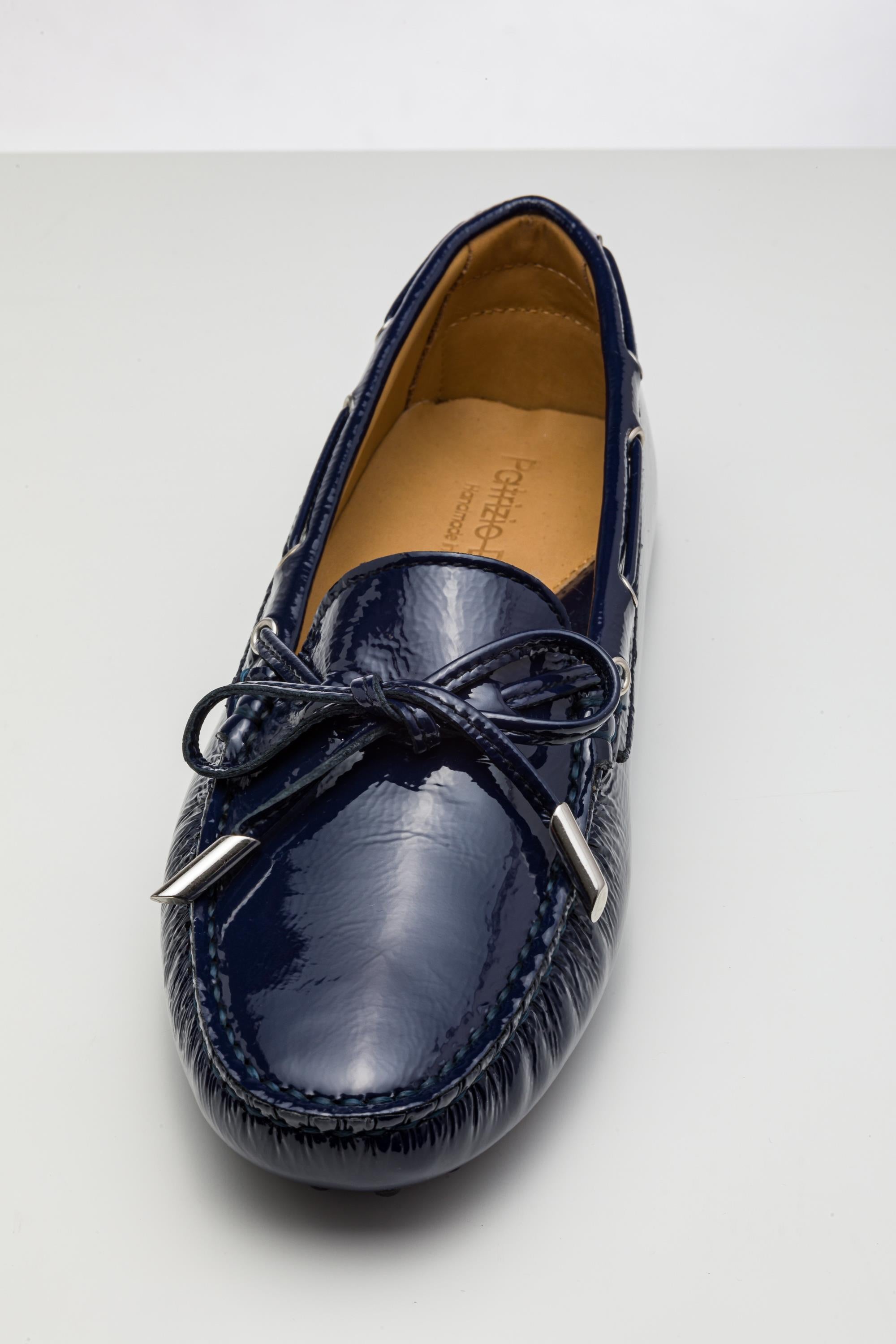 Lacivert Renkli Deri Loafer