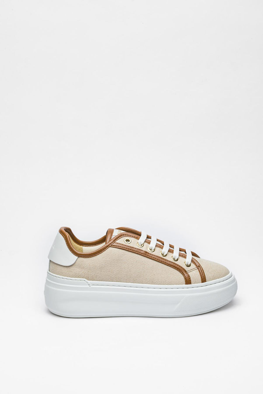 Taba Renkli Deri Sneaker