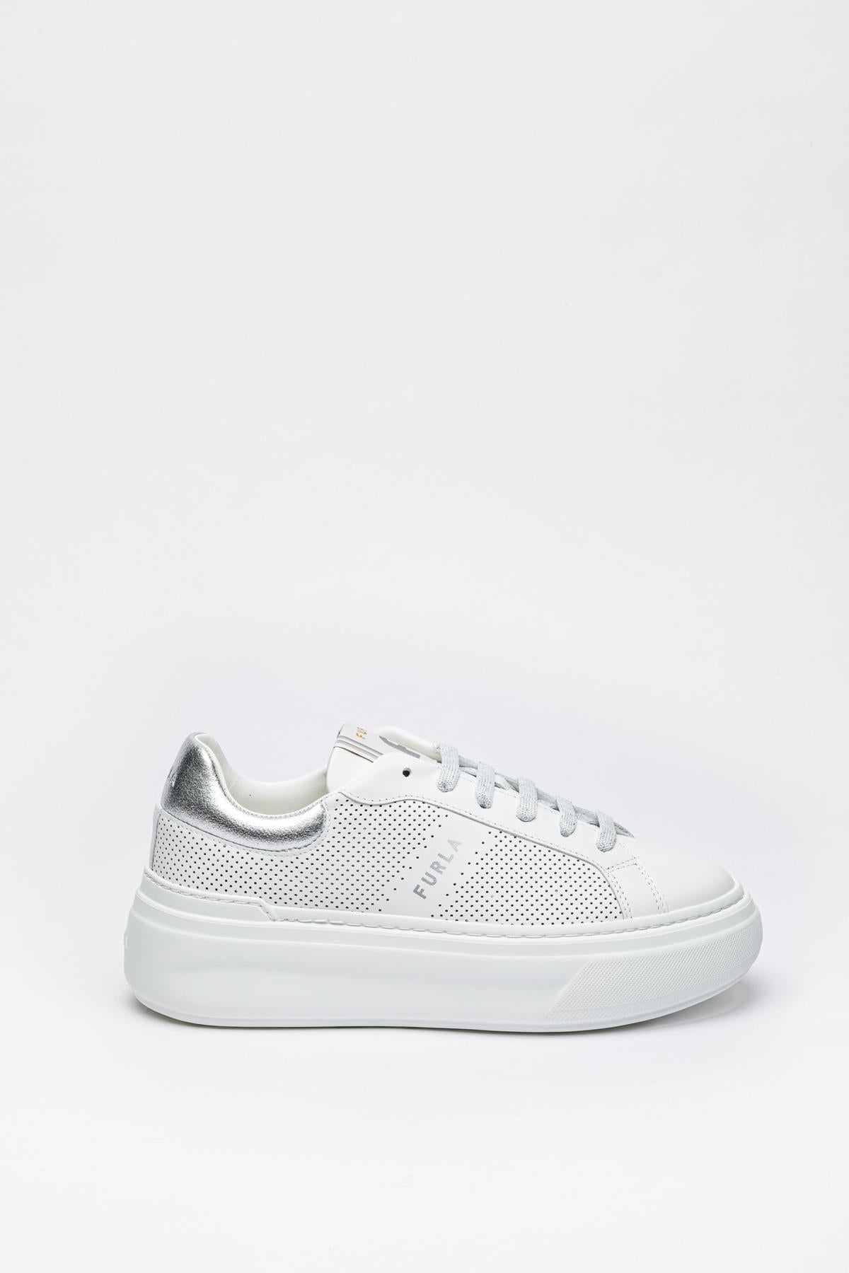 Beyaz Renki Deri Sneaker