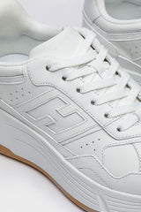 Beyaz Renkli Deri Sneaker