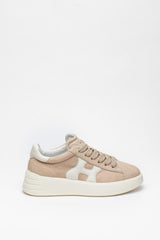 Krem Rengi Deri Sneaker