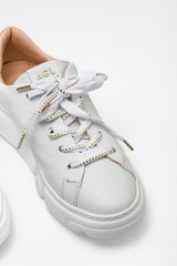 Beyaz Yumuşak Deri Sneaker