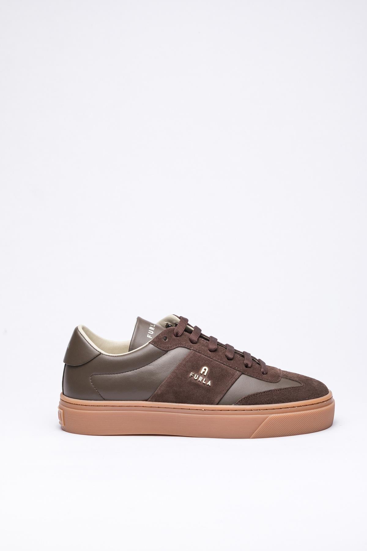 Kahverengi Deri Sneaker