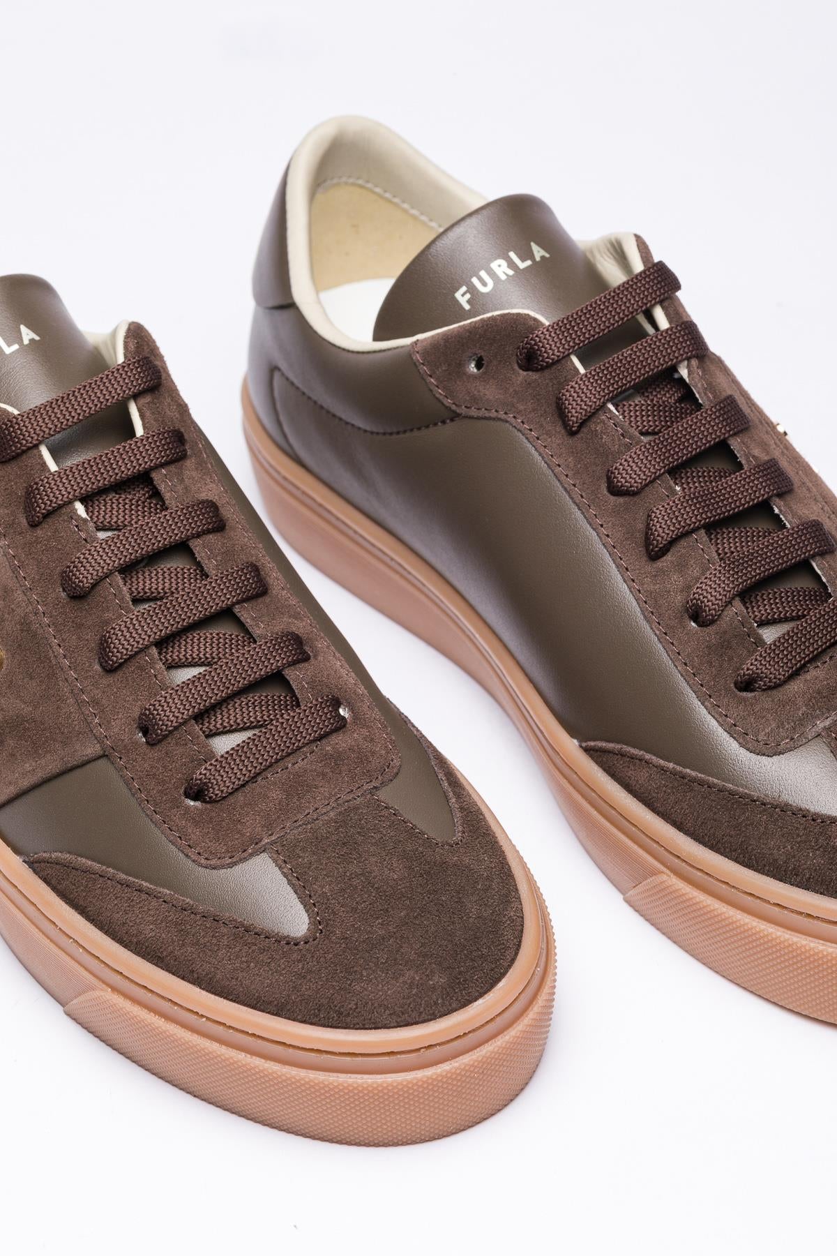 Kahverengi Deri Sneaker